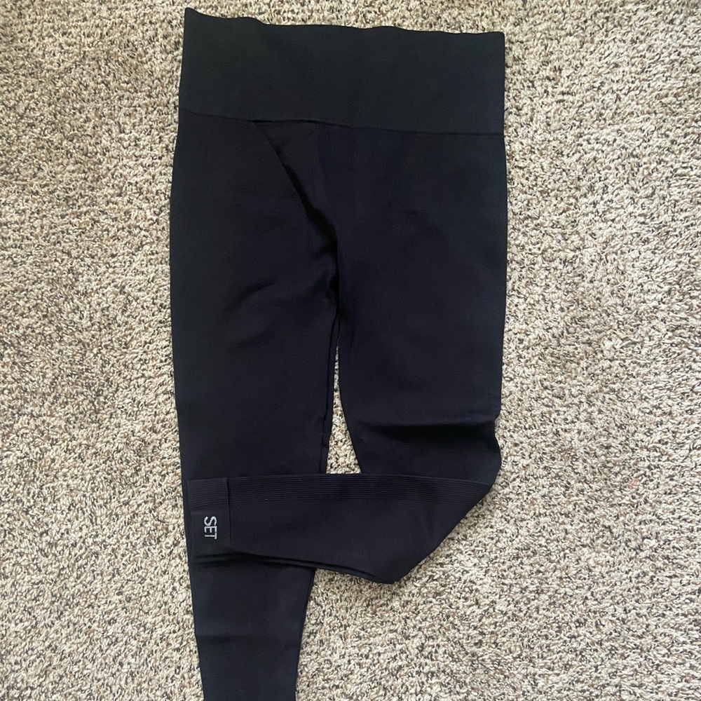 SETactive SCULPTFLEX Leggings Onyx Size Large